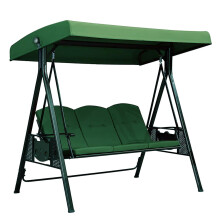 Toile de rechange épaisse en tissu Oxford pour balançoire d'extérieur – Imperméable, résistante aux UV, avec trous latéraux et bords droits