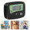 Portable Digital Pedometer Black Hard Plastic Shell Step Counter with Calorie Display 3