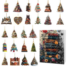 Calendrier de l'Avent 2025 – Ornement panda mignon en acrylique, décoration de Noël réutilisable pour la maison/le bureau, coffret cadeau