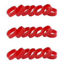 1Set Red Ski Brake Attachment Rubber Bands for Ski Equipment 2.36X0.39X0.06in