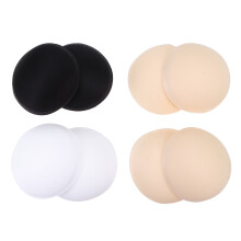 Sports Bra Pads White 4 Pairs 4.72X4.72X0.04in
