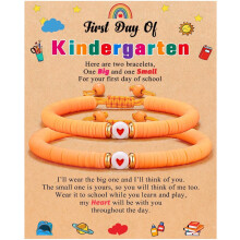Back to School Bracelet Gift for Kindergarten–PreK–2nd Grade, Cross Pearl Design, Compatible with School Supplies