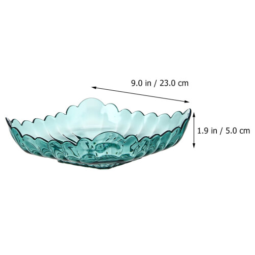 1Pcs Fruit Tray Square Plastic for Home Use in Snack and Dessert Serving 2