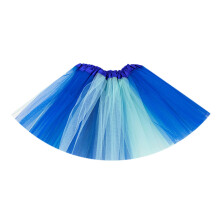Girls Ballet Dance Tulle Skirts Elastic High Waist Pleated Tulle Tutus Skirt Patchwork Tutus Skirt Layered Tulle Skirt