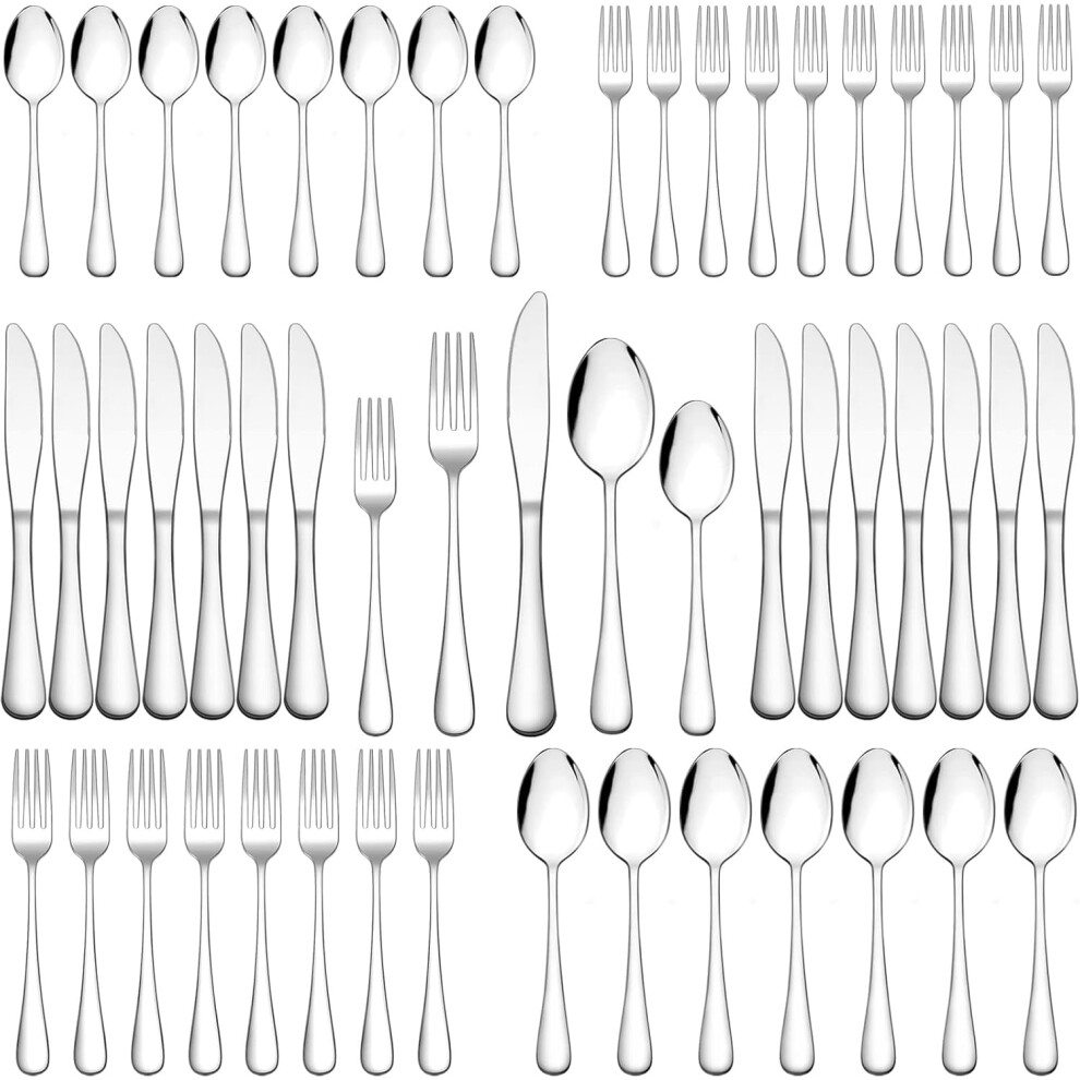 Wildone 20-Pc Stainless Steel Flatware Set for 4, Mirror Polished, Dishwasher Safe, Compatible with Standard Dishwashers-image-OPC-PSDDGZV-NEW