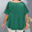 Women's Plus Size Solid Blouse Round Neck Short Sleeve 2
