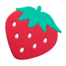 Silicone Heat Insulated Placemat 2 Pcs Red Strawberry