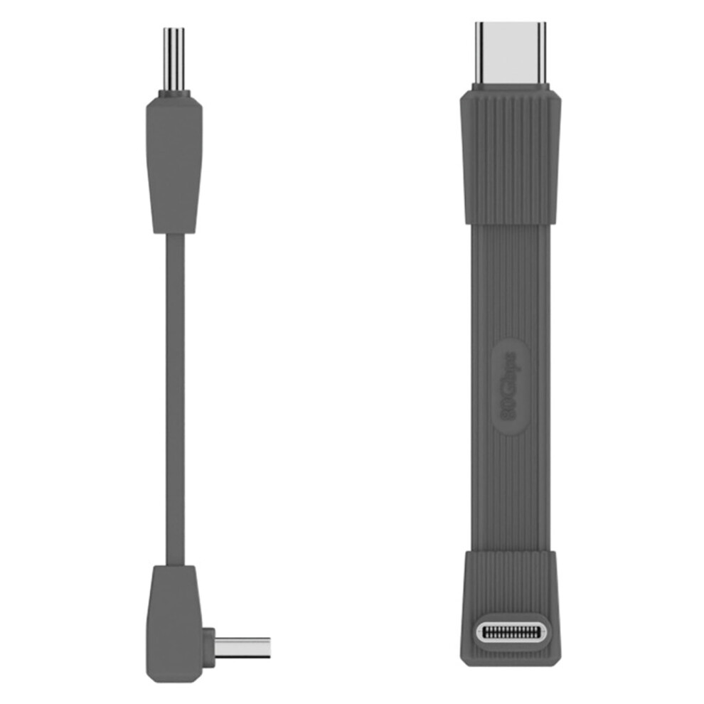 Flexible Type C 240W 80Gbps Charging Cord Space Saving Rollable Design Enhances Durability Multi Device Charging 9152228755963