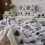 Soft Flannel Sherpa Throw Blanket for Adults Silver 2