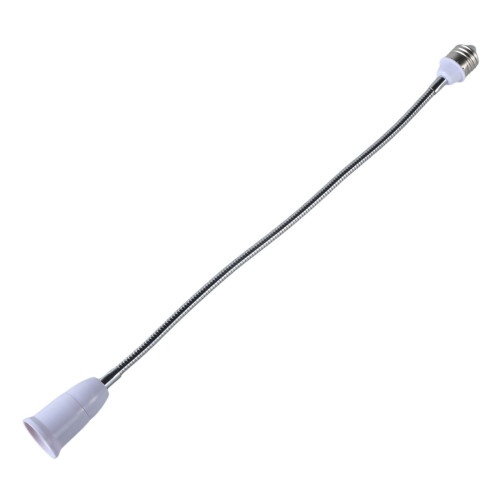 Flexible Goosenecks Light Socket Extender, E27 to E27 Adjustable Lamp Holder Adapter for Home Lighting