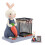 Rabbit Pen Holder Desktop Decoration 1 Piece 7