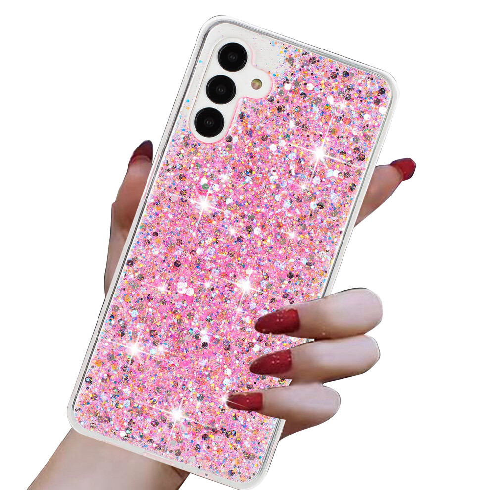 Glitter Sparkle Bling Case For Samsung Galaxy A35 5G Â Slim Protective Cover, Â Compatible With Samsung Galaxy A35 Pink 9130661145053