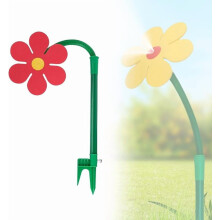 Crazy Dancing Flower Water Sprinkler, 360 Rotating Irrigation Tool for Lawn & Garden (Yellow)