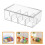 Modern Clear Acrylic Tea Bag Organizer with Multiple Compartments, Storage Box for Home, Kitchen, and Office Use 1