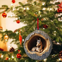 Ornements de Noël améliorés, décorations de Noël, pendentifs pour sapin de Noël, pendentifs en acrylique imprimés en 2D à plat