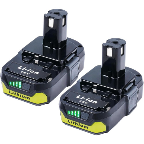 Ryobi 18V Replacement Battery 3.0Ah 2-Pack