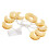 LED Moon String Lights, Decorative Moon String Lights Easy Hanging For Parties Warm White,Colorful Light,Pure White 2