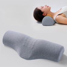 Oreiller de traction cervicale – Soutien ergonomique en mousse à mémoire de forme pour la nuque, conception zonée, housse en polyester,