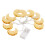 LED Moon String Lights, Decorative Moon String Lights Easy Hanging For Parties Warm White,Colorful Light,Pure White 3