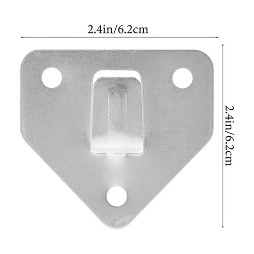 unbranded 15 Pcs Fire Extinguisher Wall Bracket Mounting Holder Door Hook Silver 1