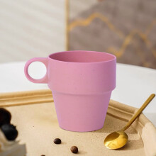 Mug isotherme WZXPWT, tasse de voyage en plastique avec poignée anti-brûlure, antidérapante, à double paroi pour boissons chaudes/froides