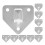 unbranded 15 Pcs Fire Extinguisher Wall Bracket Mounting Holder Door Hook Silver 4