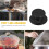 Universal Pot Lid Knobs Replacement Set of 5 Anti-Scald Handle Knobs for Cookware Decor Black PE 3
