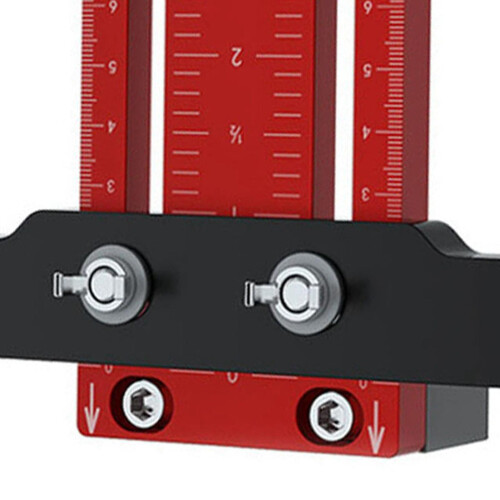 Aluminum Cabinet Door Handle Mounting Jig Red 2