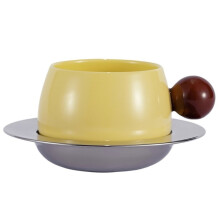 Creative Suspended Coffee Cup and Saucer Set High-Value Design Ceramic Coffee Cup Gift 320ML