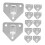 Fire Extinguisher Wall Bracket Mounting Holder Silver 15 pcs 5