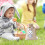 Easter Bunny Party Candy Box Gift Bag Gift Packaging Linen Drawstring Bag Candy Easter Eggs Bag Fun Activity for All Ages 5