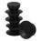 Universal Pot Lid Knobs Replacement Set of 5 Anti-Scald Handle Knobs for Cookware Decor Black PE 5