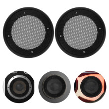 HOMEMAXS2 piezas de cubiertas para altavoces de audio para coche, rejilla para bebé, 14,00 x 14,00 x 1,00 cm, negro