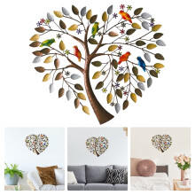 Arbre généalogique mural en métal en forme de cœur, décoration intérieure, idée cadeau pour les fêtes, décoration d'intérieur