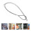 Wire Pulling Rope Cable Puller Silver Steel Wire Mesh 1Pack 2