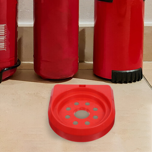 Fire Extinguisher Mount Bracket Red ABS Plastic 1 Pack 1