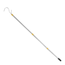 Abridor de toldo HOMEMAXS em aço inoxidável com haste telescópica e gancho para barraca, abrigo, cobertura de trailer, abridor de toldo ajustável
