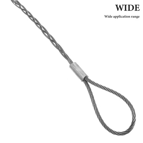 Wire Pulling Rope Cable Puller Silver Steel Wire Mesh 1Pack 2