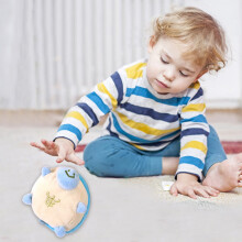 3in Crinkle-Sound Turtle Plush - Blue Sensory Pocket Pal for Imaginative Play, Child-Safe Pocket Toy Gift (Age 3+) Blue