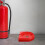 Fire Extinguisher Mount Bracket Red ABS Plastic 1 Pack 3