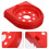 Fire Extinguisher Mount Bracket Red ABS Plastic 1 Pack 4
