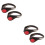LED Shoe Light Clip Strobe Red 2 pcs 9.0 x 6.5 x 3.0 cm 1
