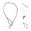 Wire Pulling Rope Cable Puller Silver Steel Wire Mesh 1Pack 5