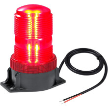 Magnetic LED Red Strobe Beacon for Volunteer Firefighter, Police, Fire Trucks, Forklifts – 12V/24V Emergency Flasher
