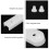 Unbranded Bottom-Mount Drawer Glides Plastic 1 Set 8