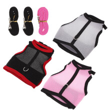 ROSENICE 3 Sets Rabbits Vest Harness Pet Traction Rope Pet Vest Leash Hamster Chest Strap
