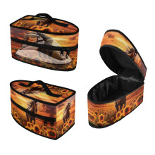 Horse Sunflowers Clothes Iron Storage Case 11.8x6.69x5.5 In Polyester, Bag Only