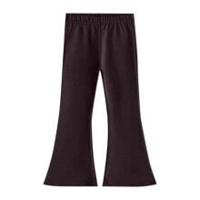 Girls Cotton Flare Leggings Kids High Waist Bell Bottoms Leggings Boot Cut Yoga Pants for Girls Brown 18-24 Months