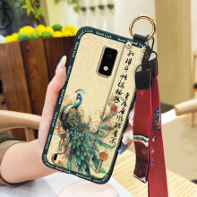 BLU View4 Phone Case – Shockproof, Wristband Lanyard, Kickstand, Silicone Back Cover with Ring, Dirt-Resistant, Chinese Style, Soft & Durable
