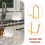 4Pcs Golden Mug Tree Stand for Home -saving Vertical Design 5